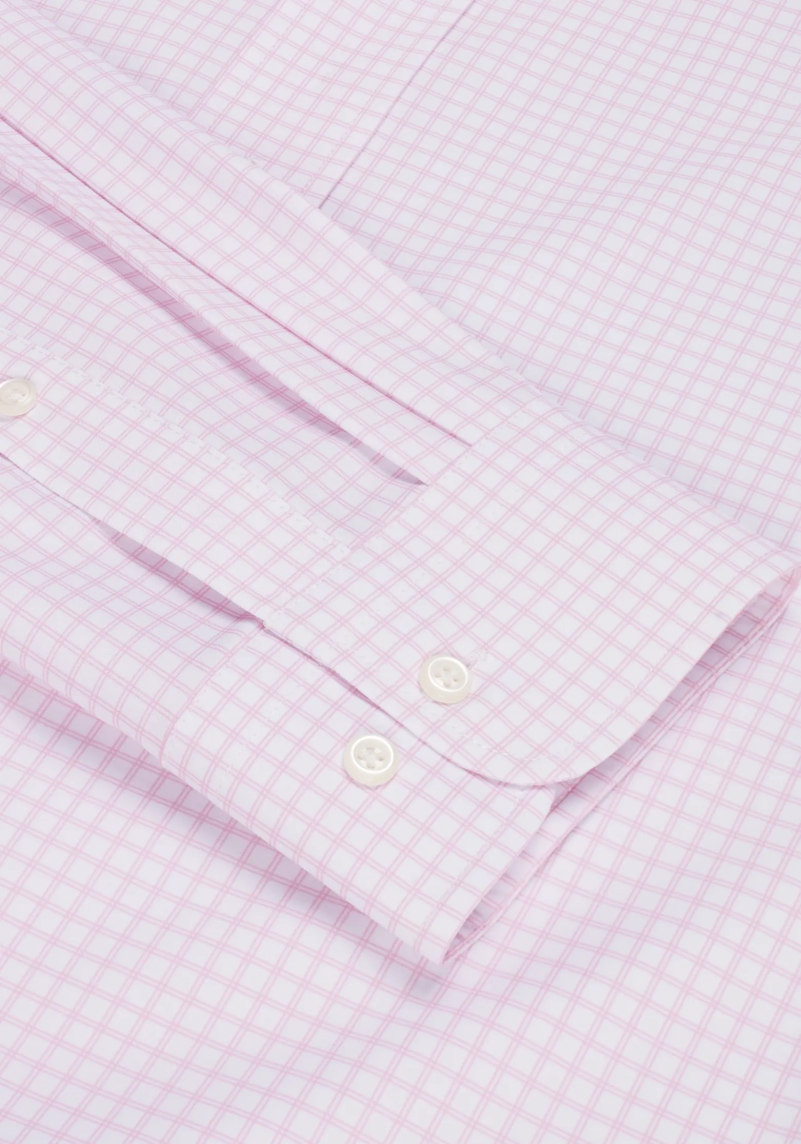 1905 Collection Tailored Fit Check 4-Way Stretch Dress Shirt