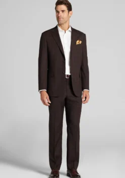 1905 Collection Tailored Fit Plaid Suit Separates Jacket
