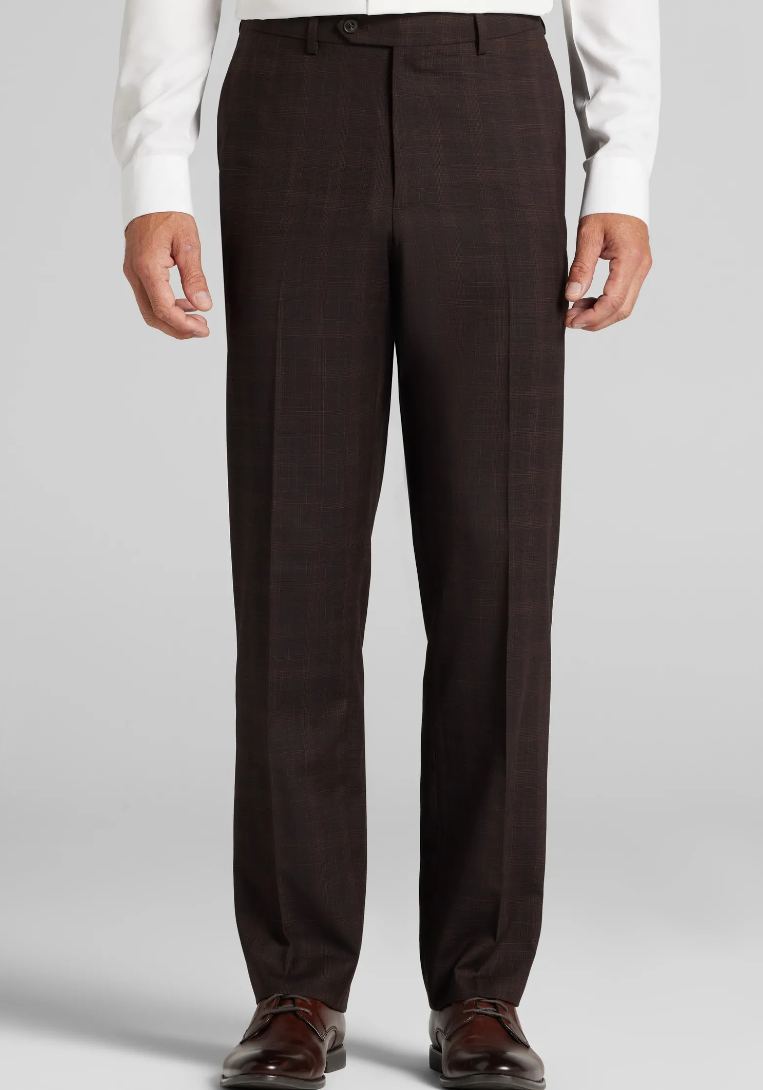 1905 Collection Tailored Fit Plaid Suit Separates Pants