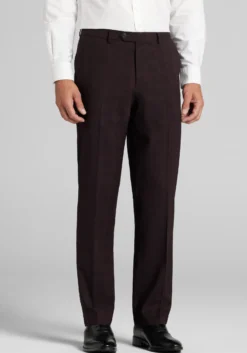 1905 Collection Tailored Fit Plaid Suit Separates Pants