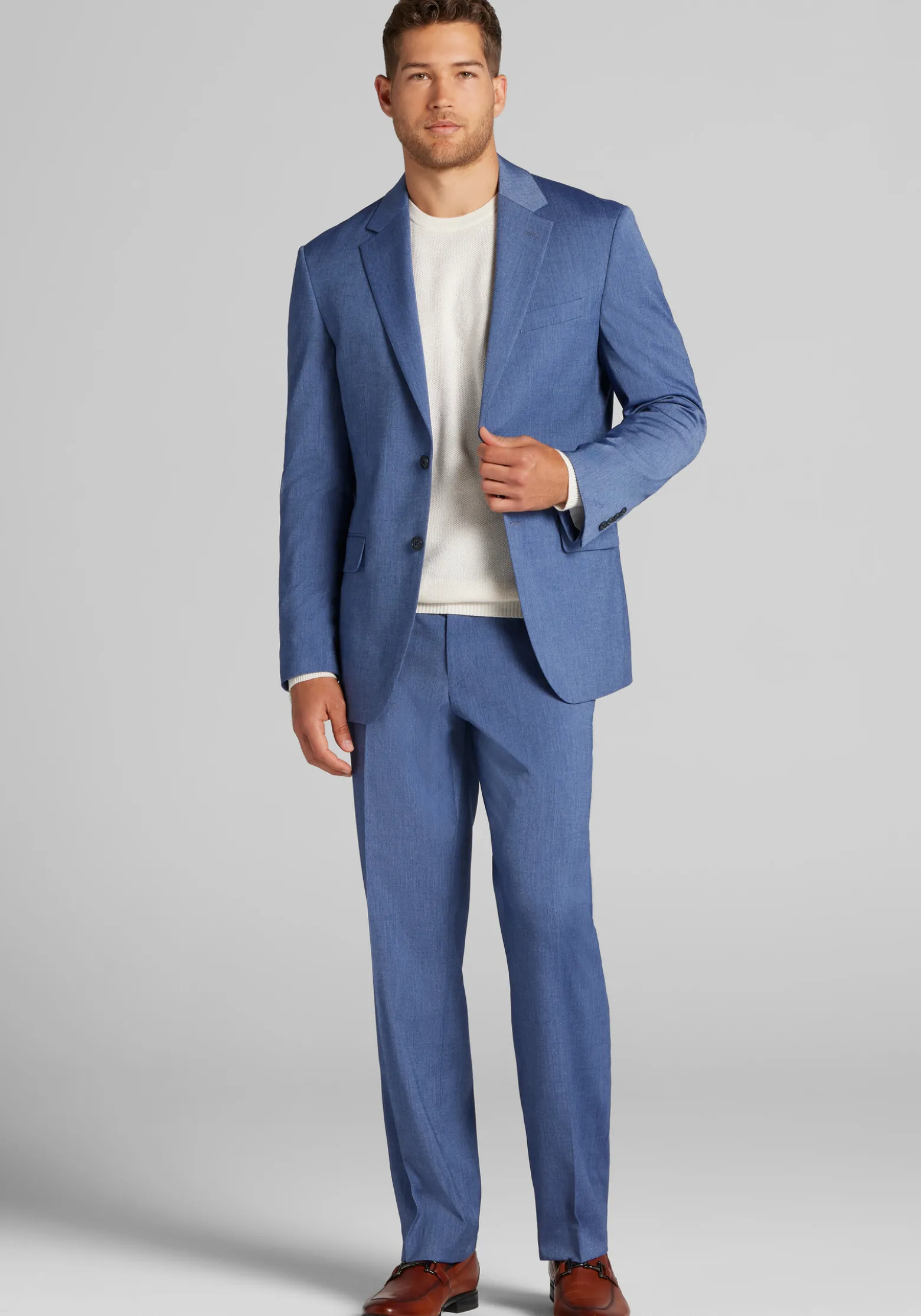 1905 Collection Tailored Fit Solid Suit Separates Jacket - Big & Tall