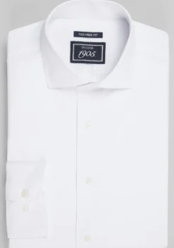 1905 Collection Tailored Fit Solid 4-Way Stretch Dress Shirt