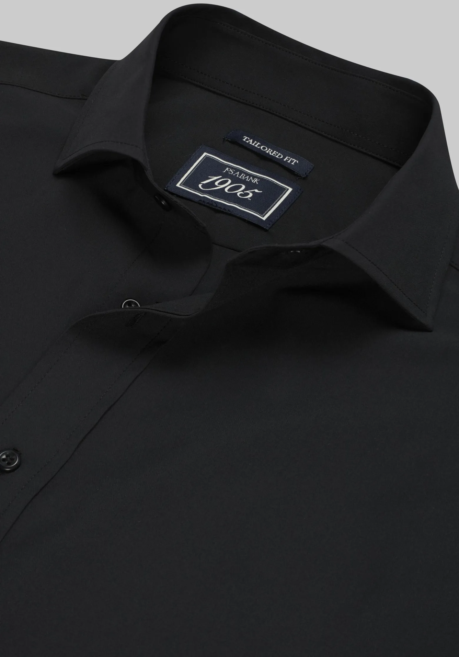 1905 Collection Tailored Fit Solid 4-Way Stretch Dress Shirt