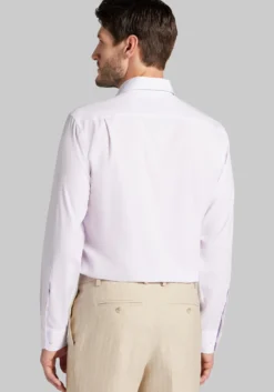 1905 Collection Tailored Fit Spread Collar Geo 4-Way Stretch Dress Shirt