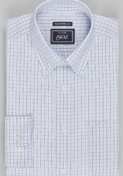 1905 Collection Traditional Fit Button-Down Collar Check Dress Shirt
