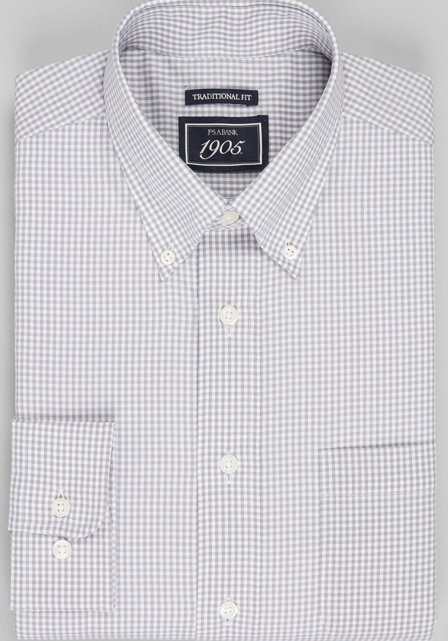 1905 Collection Traditional Fit Gingham Dress Shirt