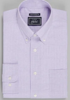 1905 Collection Traditional Fit Medium Check Dress shirt