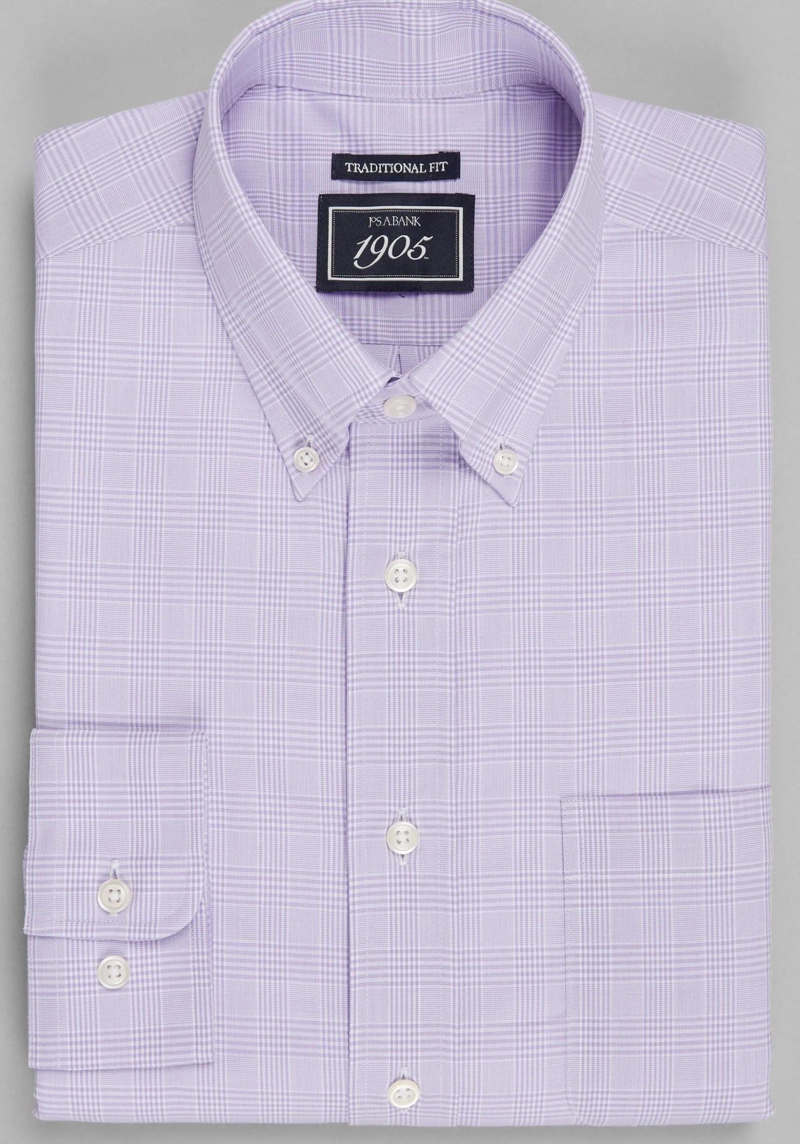 1905 Collection Traditional Fit Medium Check Dress shirt