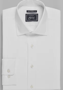 1905 Collection Traditional Fit Solid Dress Shirt