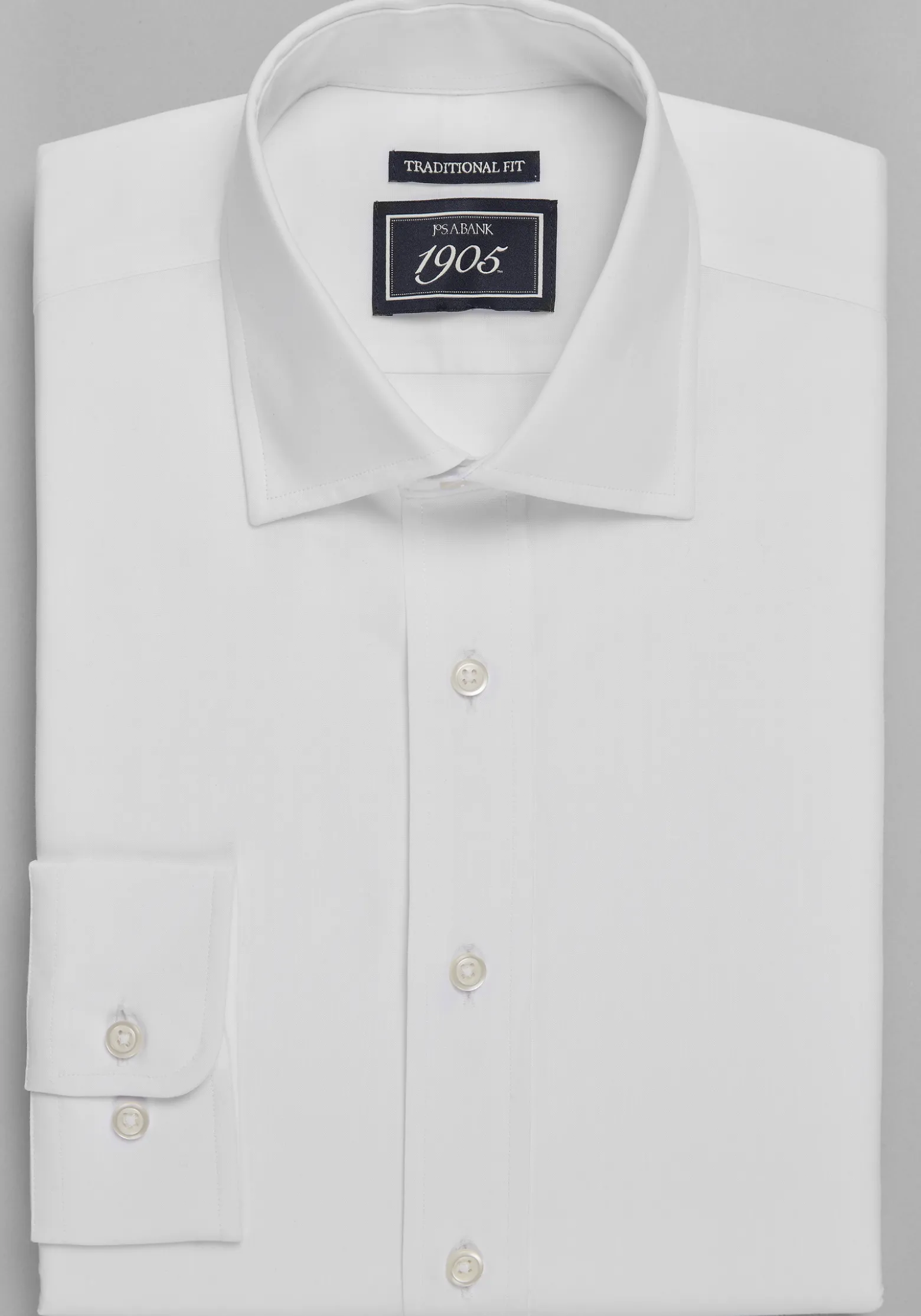1905 Collection Traditional Fit Solid Dress Shirt
