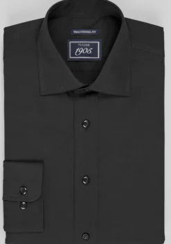 1905 Collection Traditional Fit Solid Dress Shirt