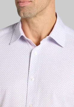 Con.Struct Slim Fit Mini Geo 4-Way Stretch Button Up Shirt CLEARANCE