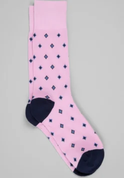 Diamond Pattern Socks, 1-Pair