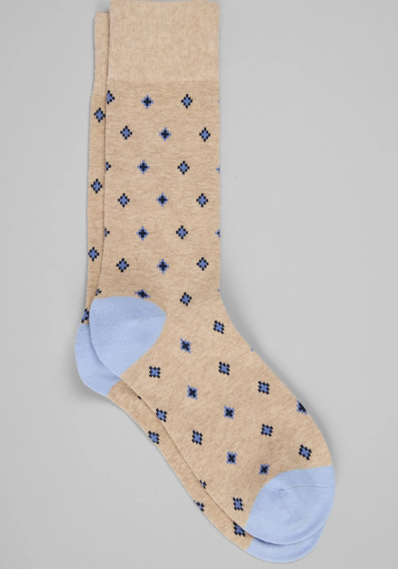 Diamond Pattern Socks, 1-Pair - Big & Tall