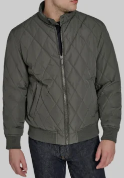 Dockers Traditional Fit Diamond Quilted Bomber Jacket