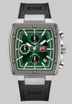 Ducati Chronograph Leather Strap Watch