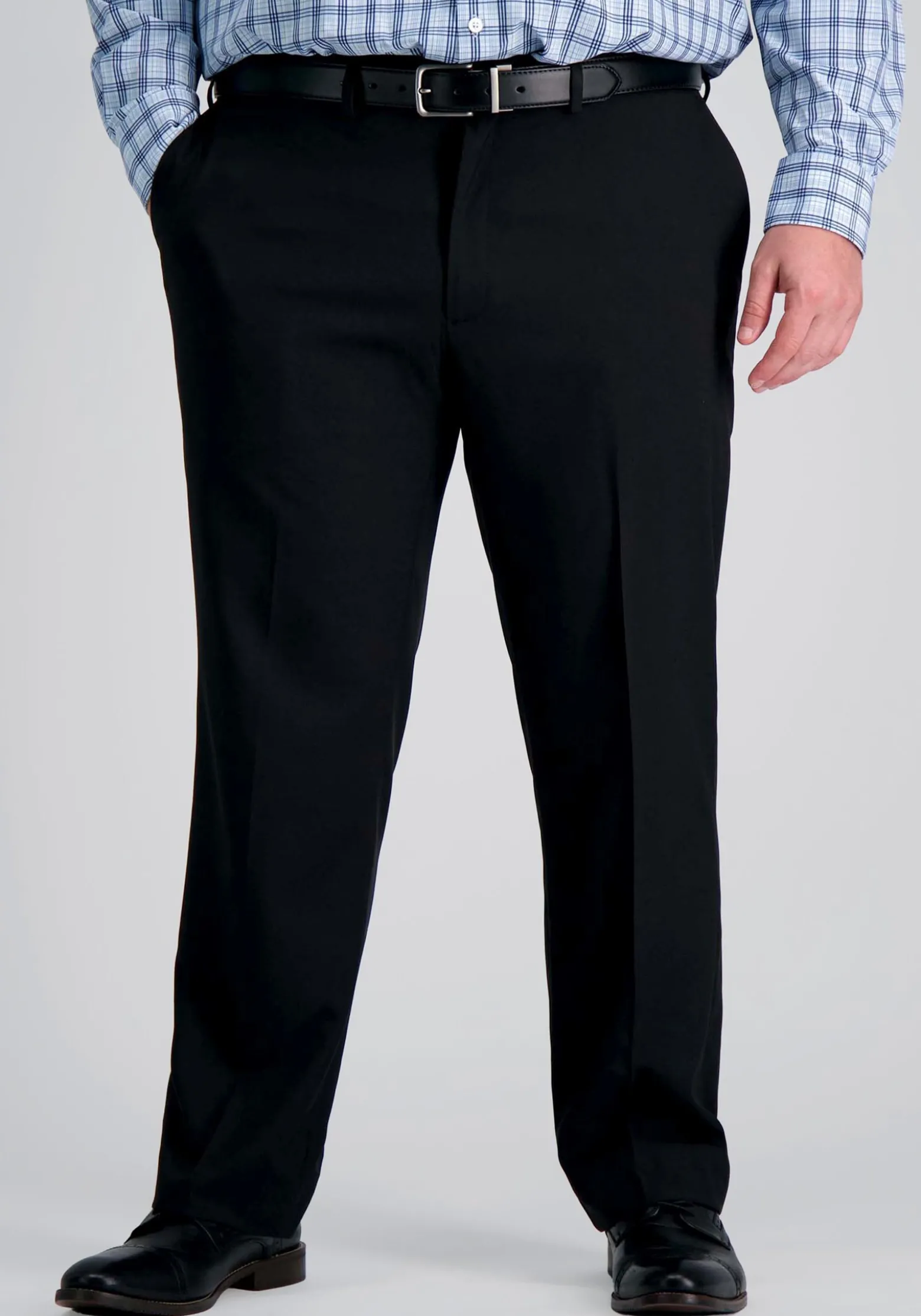 Haggar Big & Tall Premium Comfort Tailored Fit Flat Front Dress Pant
