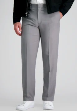 Haggar Big & Tall Premium Comfort Tailored Fit Flat Front Dress Pant