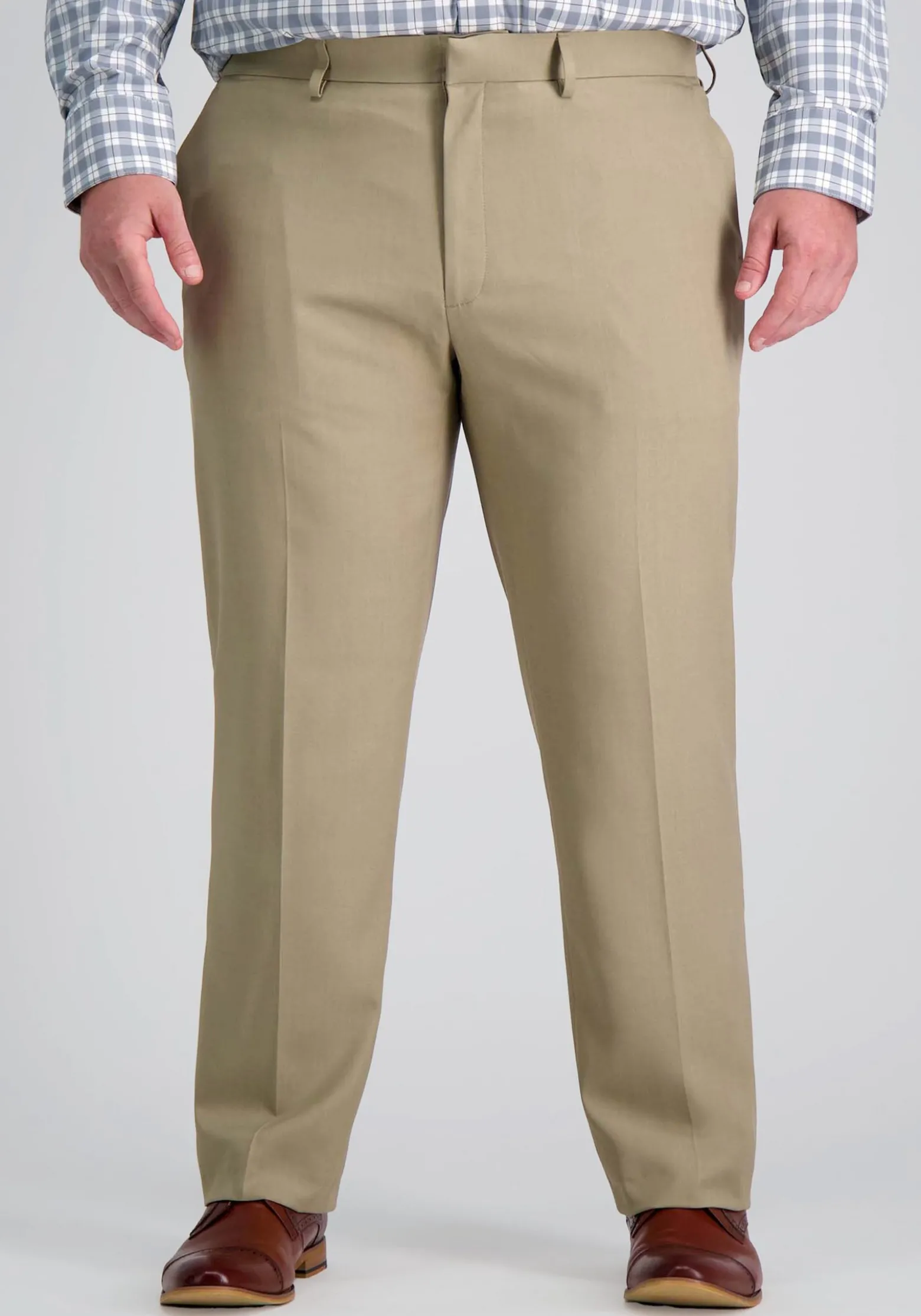 Haggar Big & Tall Premium Comfort Tailored Fit Flat Front Dress Pant