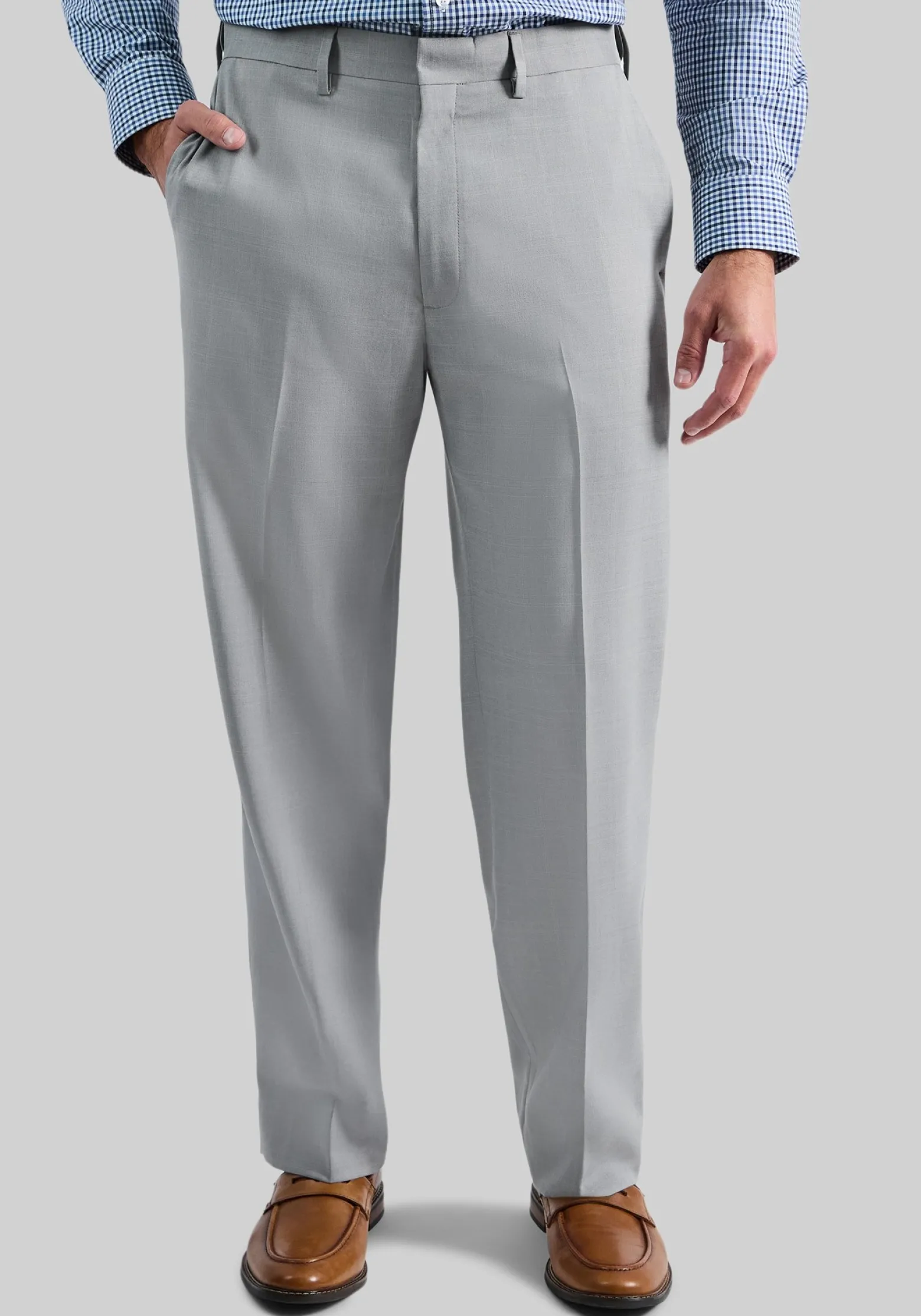 Haggar Premium Comfort Classic Fit Flat Front Dress Pants
