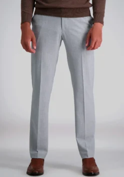 Haggar Slim Fit 4-Way Stretch Flat Front Dress Pants