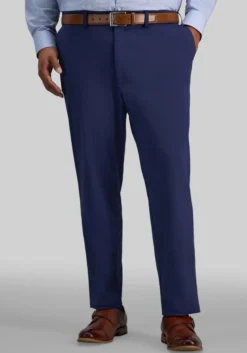 Haggar Sport Big & Tall Travel Performance Straight Fit Flat Front Pants