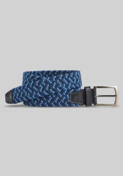 Johnston & Murphy Woven Stretch Knit Belt