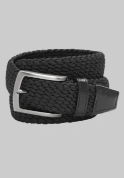 Johnston & Murphy Woven Stretch Knit Belt
