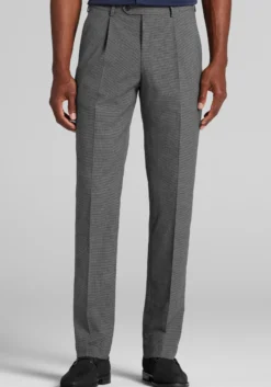 Jos. A. Bank Comfort Stretch Slim Fit Check Suit Separates Pants - Big & Tall