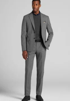 Jos. A. Bank Comfort Stretch Slim Fit Check Suit Separates Jacket - Big & Tall