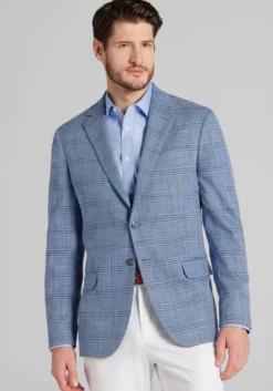 Jos. A. Bank Comfort Stretch Tailored Fit Plaid Sportcoat - Big & Tall