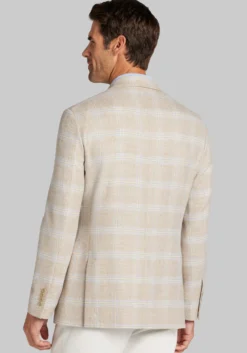 Jos. A. Bank Comfort Stretch Tailored Fit Plaid Sportcoat