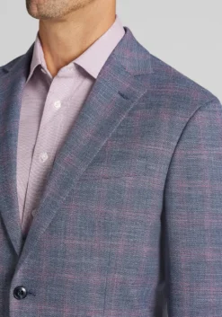 Jos. A. Bank Comfort Stretch Tailored Fit Plaid Sportcoat