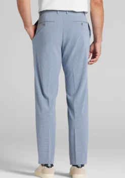 Jos. A. Bank Comfort Stretch Tailored Fit Plaid Seersucker Suit Separate Pants