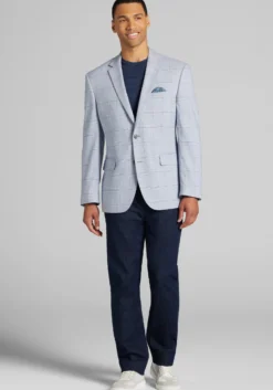Jos. A. Bank Comfort Stretch Traditional Fit Plaid Sportcoat