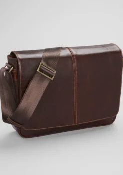 Jos. A. Bank Compact Leather Messenger Case