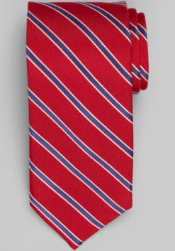 Jos. A. Bank Oxford Satin Stripe Tie - Long
