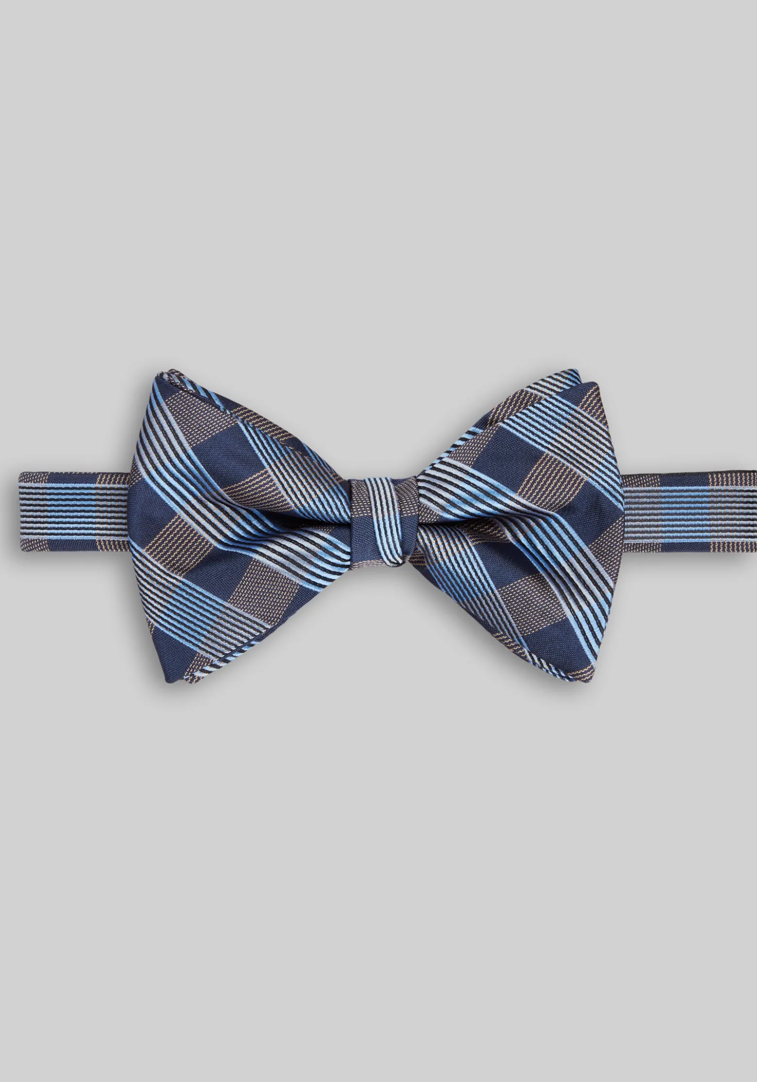 Jos. A. Bank Plaid Teardrop Pre-Tied Bow Tie