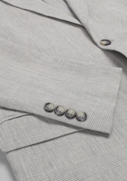 Jos. A. Bank Slim Fit Comfort Stretch Linen Blend Plaid Suit Separate Jacket