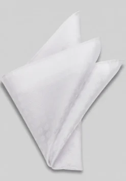Jos. A. Bank Solid Textured Flower Pocket Square