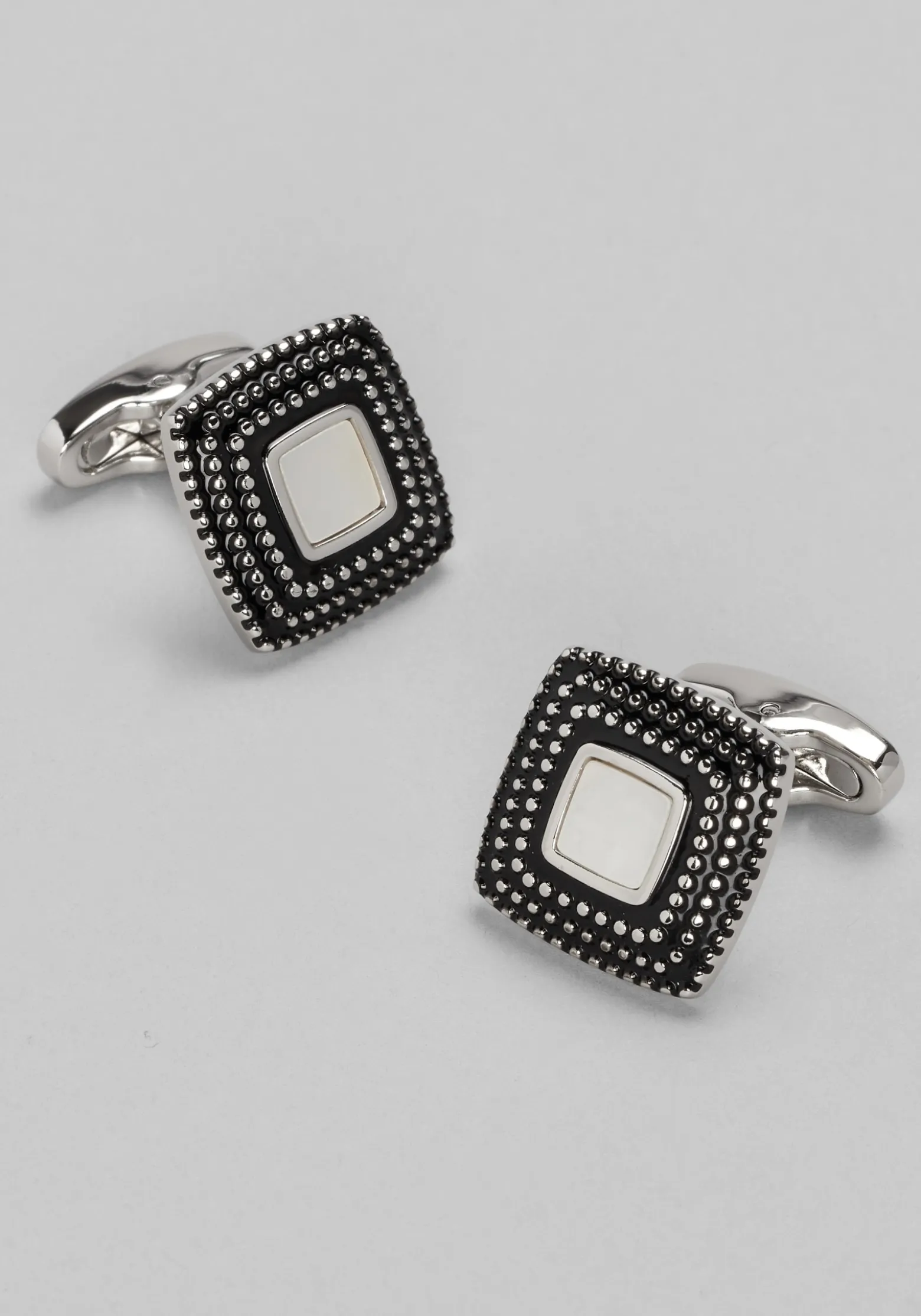 Jos. A. Bank Square Mother‑of‑Pearl Cufflinks