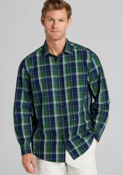 Jos. A. Bank Tailored Fit Check Button Up Shirt