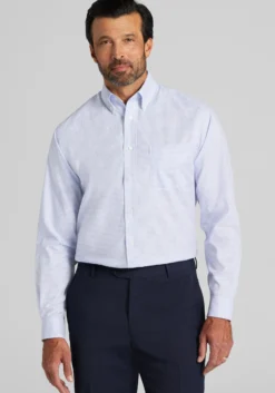 Jos. A. Bank Tailored Fit Check Comfort Stretch Dress Shirt