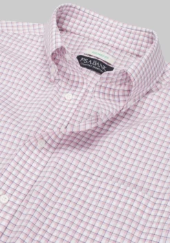 Jos. A. Bank Tailored Fit Check Comfort Stretch Dress Shirt