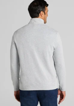 Jos. A. Bank Tailored Fit Double Face 1/4 Zip Pullover