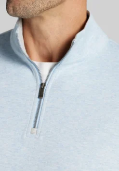 Jos. A. Bank Tailored Fit Double Face 1/4 Zip Pullover