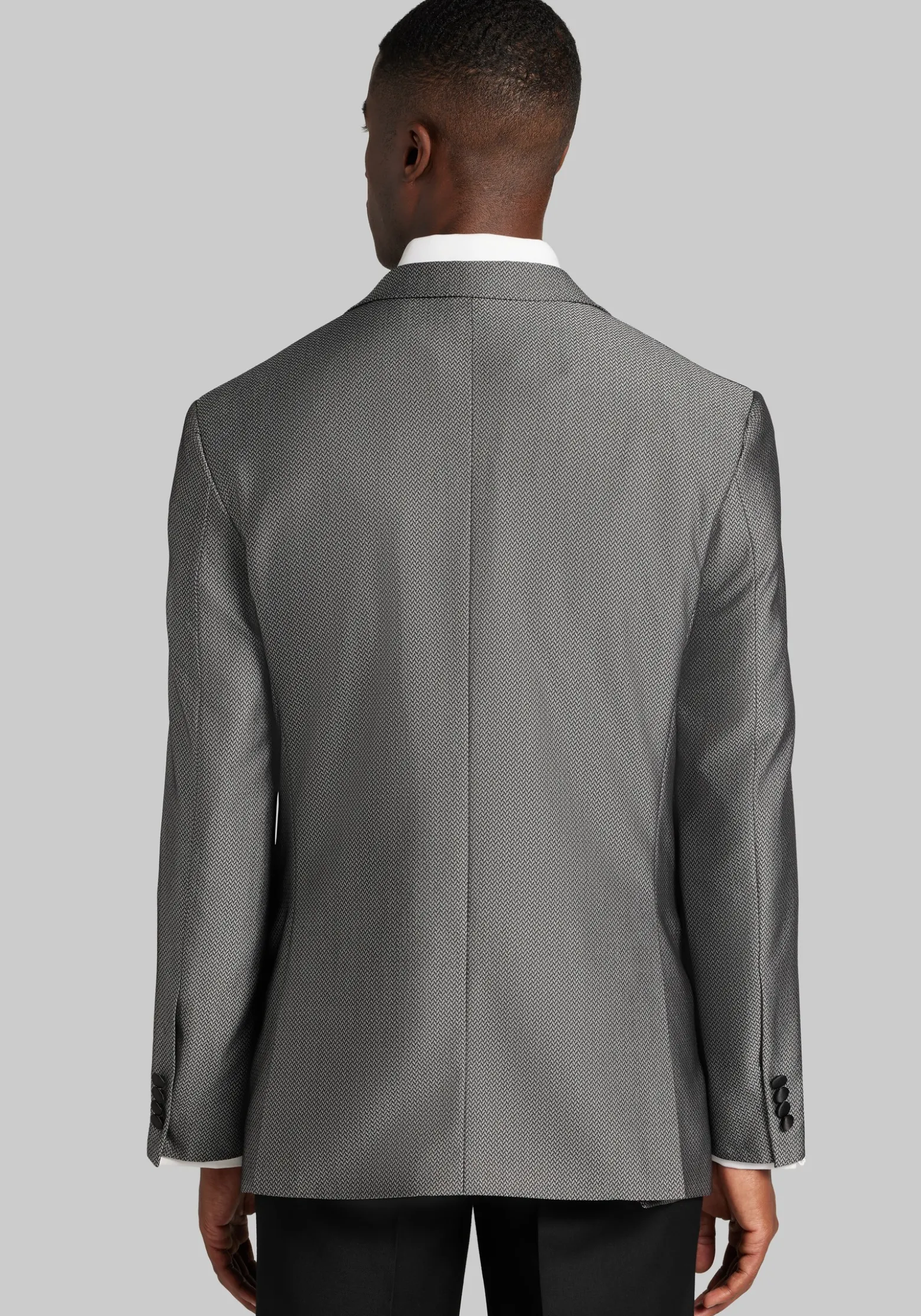Jos. A. Bank Tailored Fit Herringbone Comfort Stretch Dinner Jacket