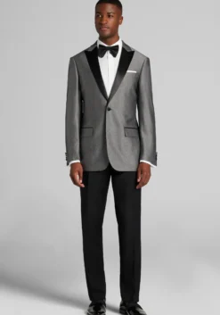 Jos. A. Bank Tailored Fit Herringbone Comfort Stretch Dinner Jacket