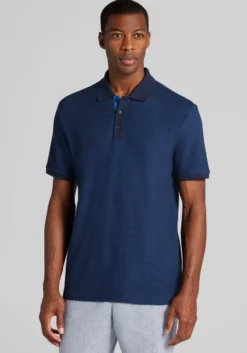 Jos. A. Bank Tailored Fit Jacquard Knit Polo