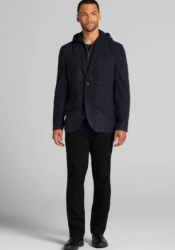 Jos. A. Bank Tailored Fit Knit Heathered Twill Jacket